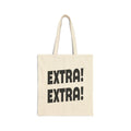 Extra! Extra! Cotton Canvas Tote Bag