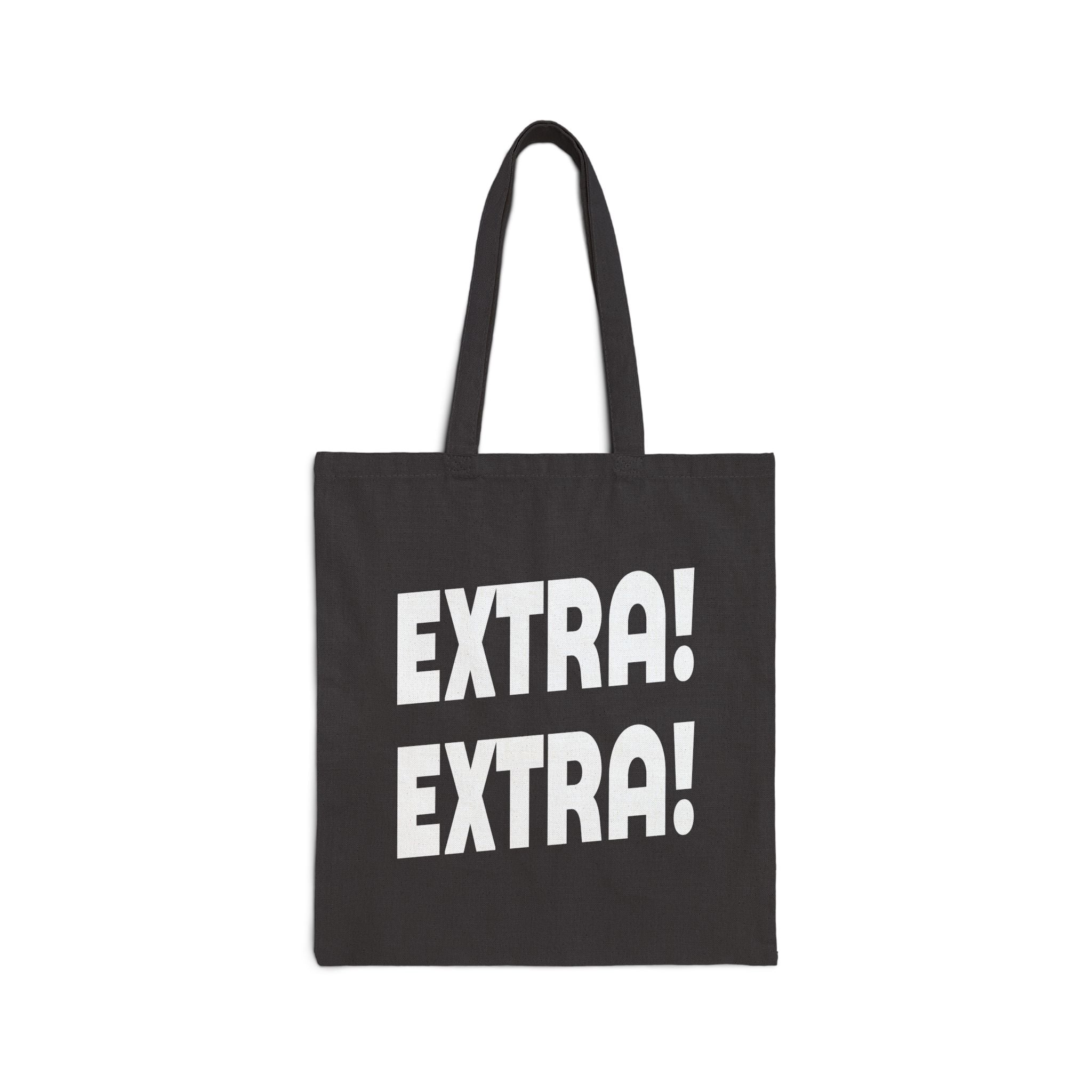 Extra! Extra! Cotton Canvas Tote Bag
